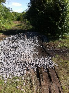 5-22-15 driveway with partial rock