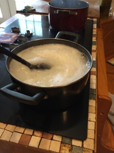 Pot of Laundry Detergent on Stove